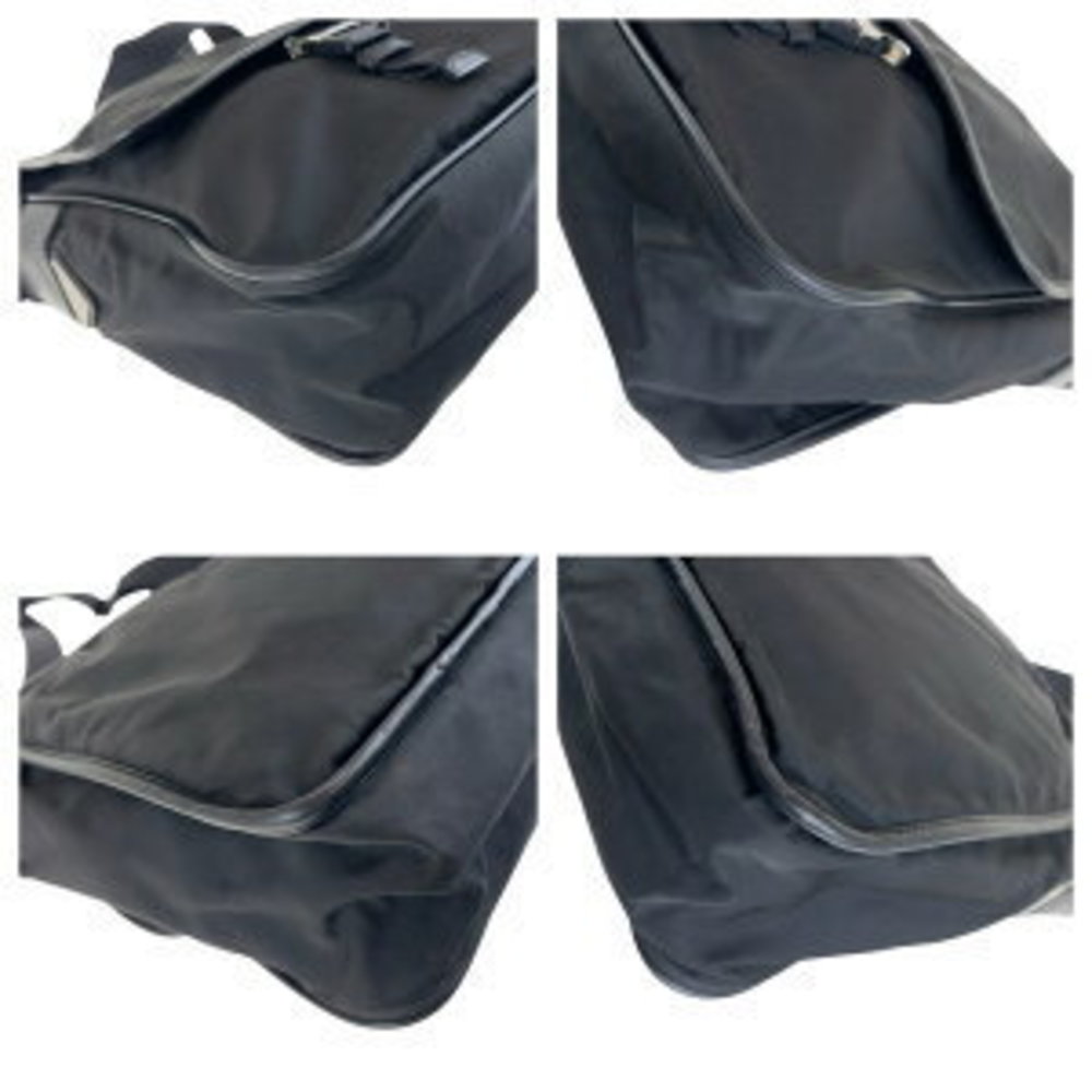 Prada Triangular Bag Pouch Nylon Black Tessuto Sh… - image 3
